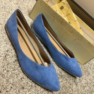 Restricted brand dusty blue ballet flats